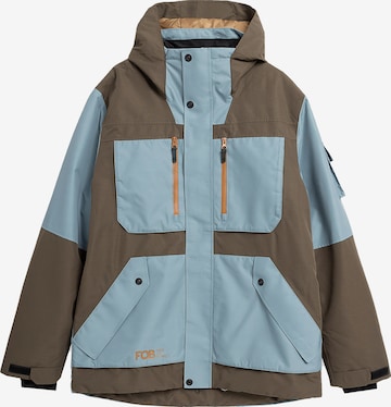 Veste outdoor 4F en bleu : devant