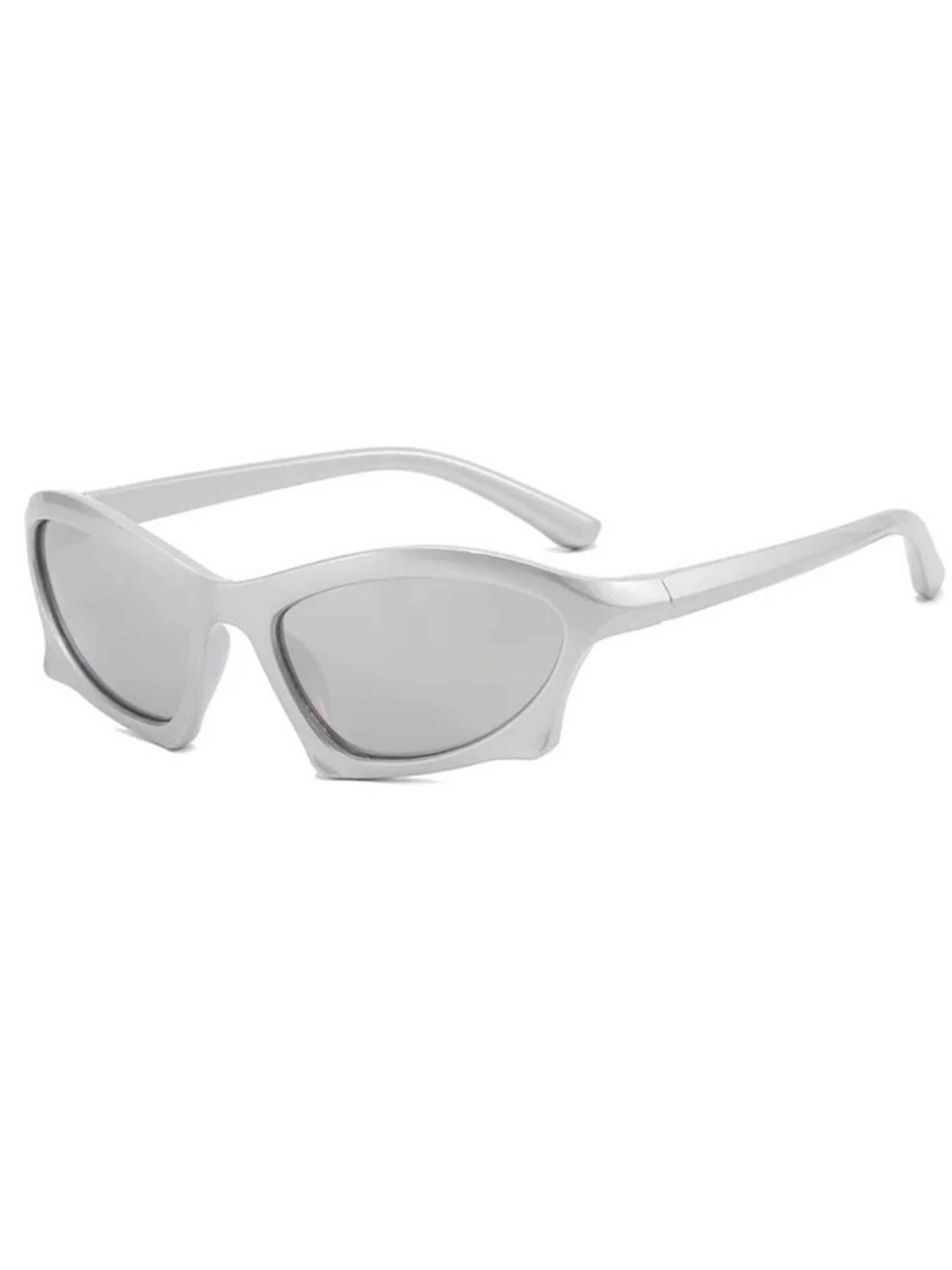 Lunettes de soleil VEYREY en blanc : devant