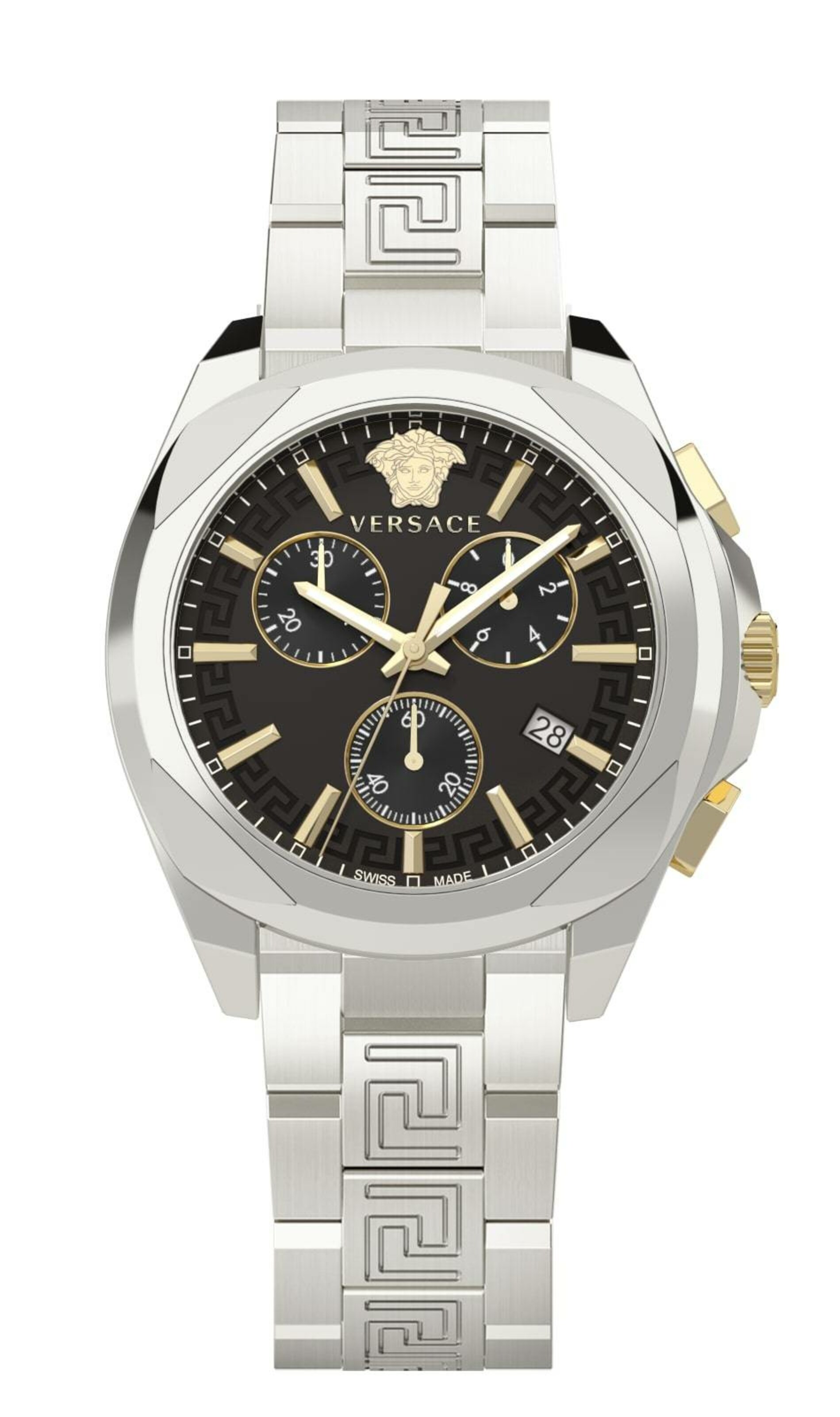 VERSACE Analoog horloge in Zilver: voorkant