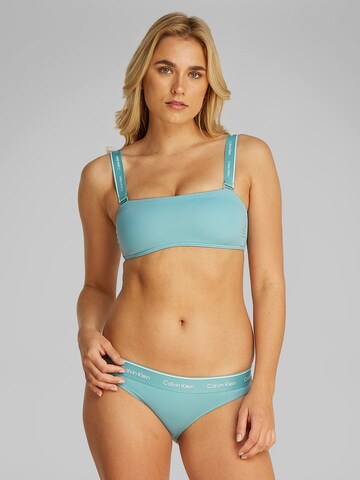 Calvin Klein Swimwear Spodní díl plavek – zelená: přední strana