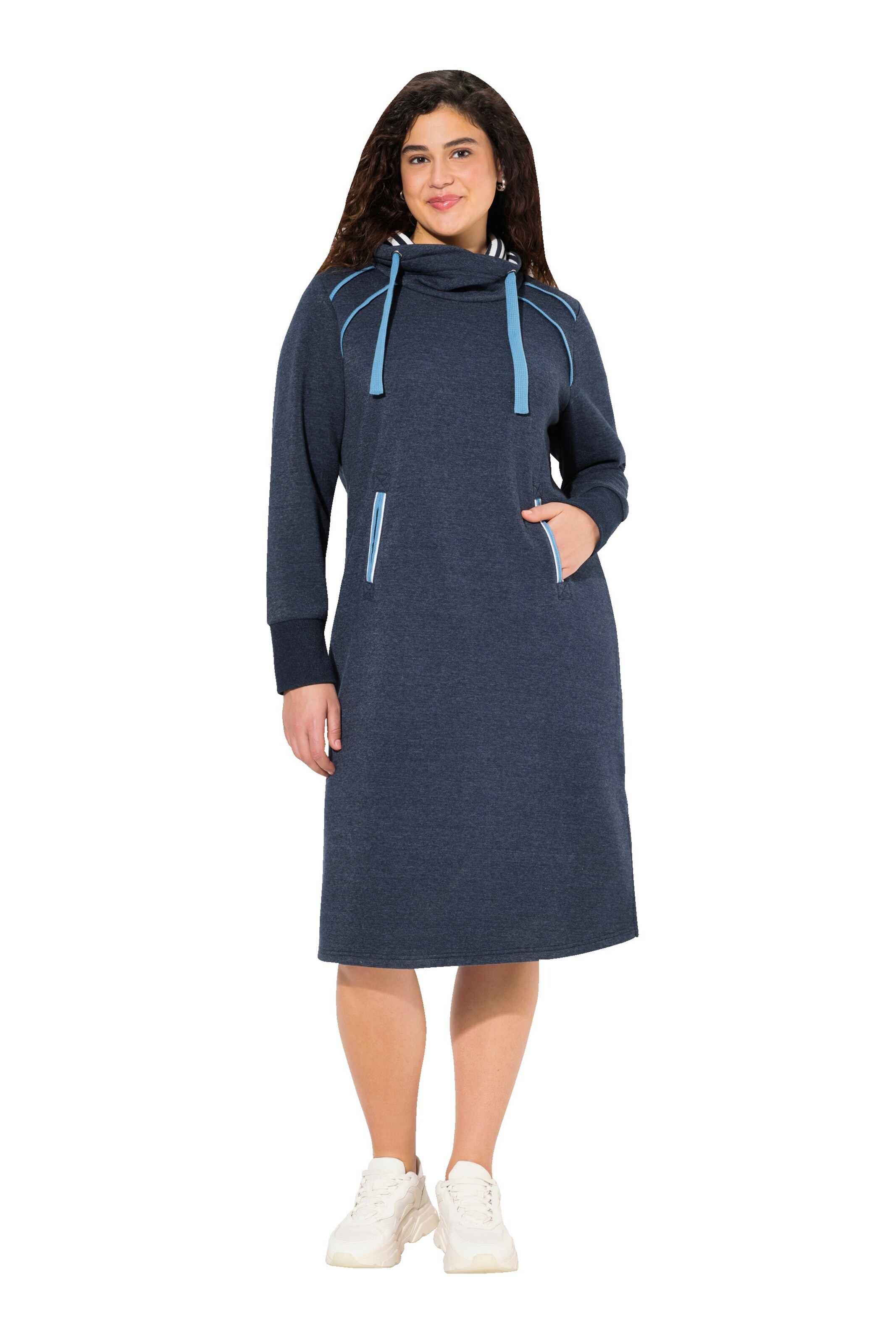 Ulla Popken Kleid in Blau: Vorderseite