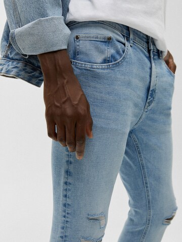 Pull&Bear Skinny Jeans in Blau