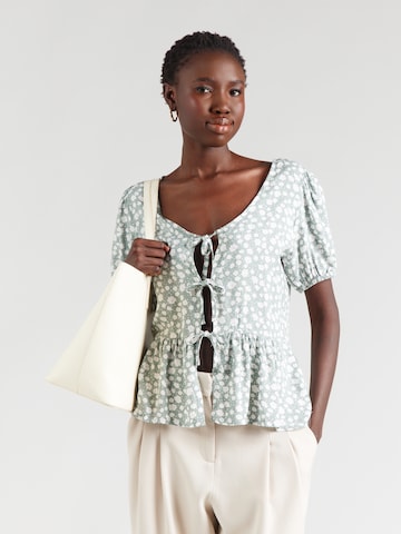 Sublevel - Blusa en verde: frente