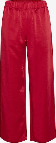 SAINT TROPEZ - Perna larga Calças em vermelho: frente