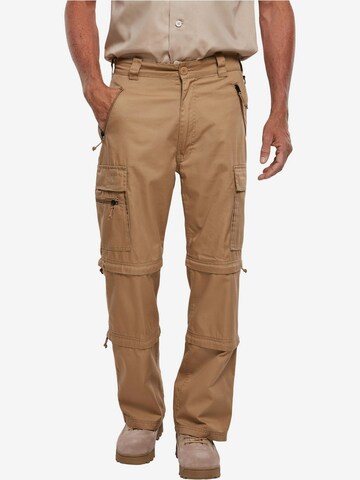 Regular Pantalon cargo 'Savannah' Brandit en beige : devant