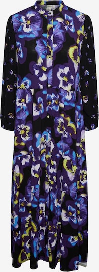 Y.A.S Košeľové šaty 'Viola' - nebesky modrá / žltá / tmavofialová / čierna, Produkt