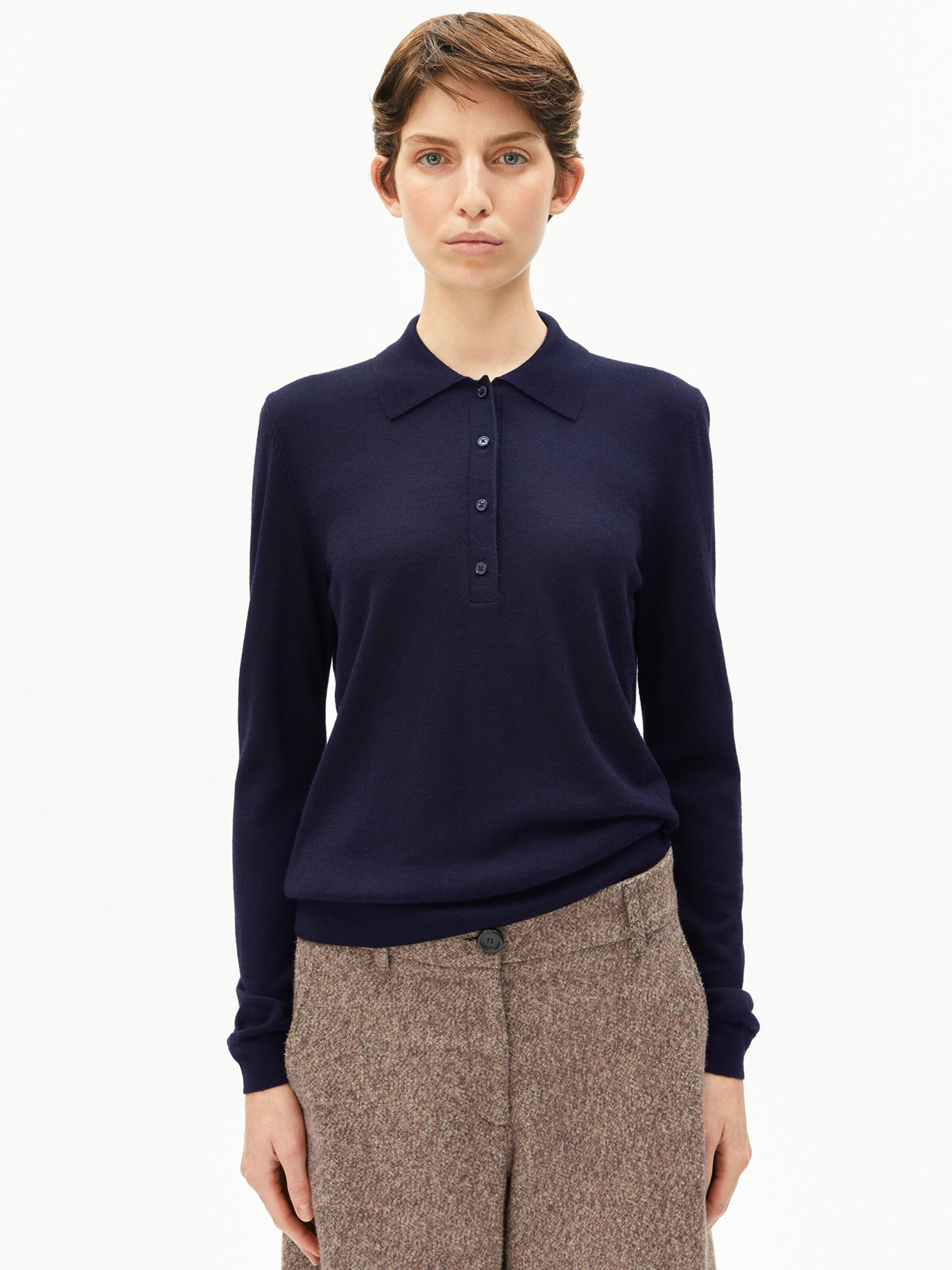 ARMEDANGELS Trui in Blauw: voorkant