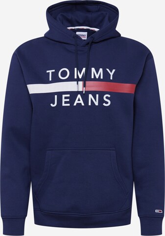 Tommy Jeans Mikina – modrá: přední strana