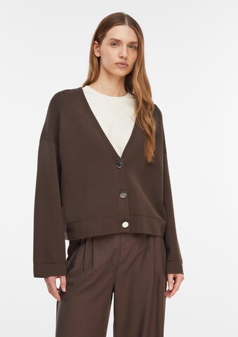 COMMA Knit cardigan in Brown: front