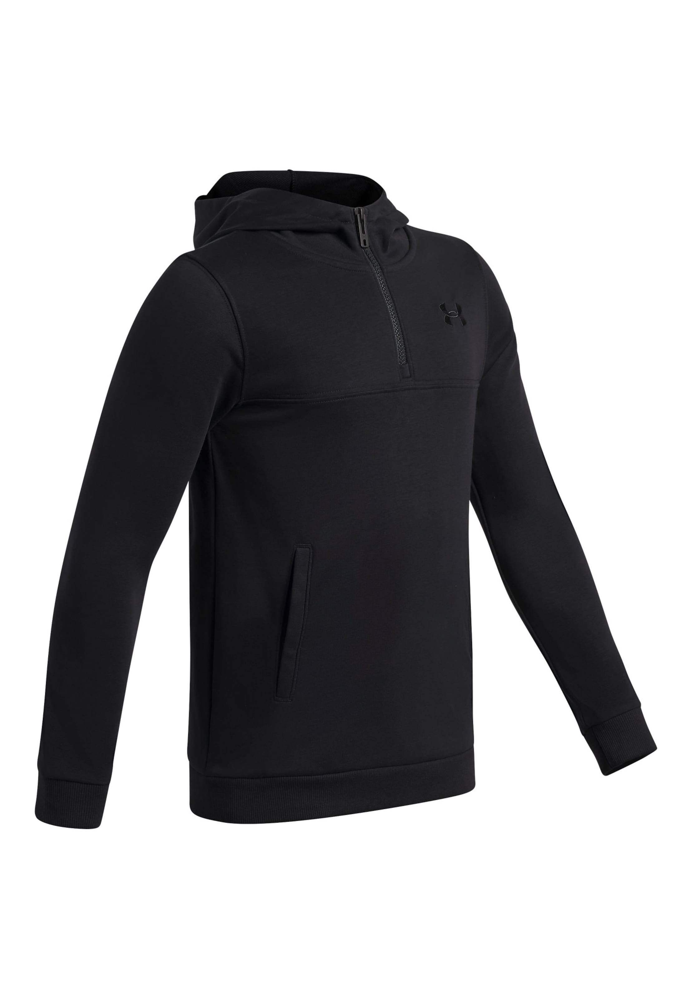 UNDER ARMOUR Sportief sweatshirt 'Rival' in Zwart