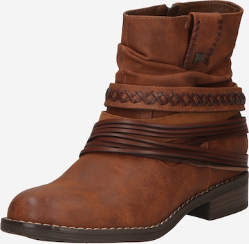 MTNG Bootie 'PERSEA' in Brown: front