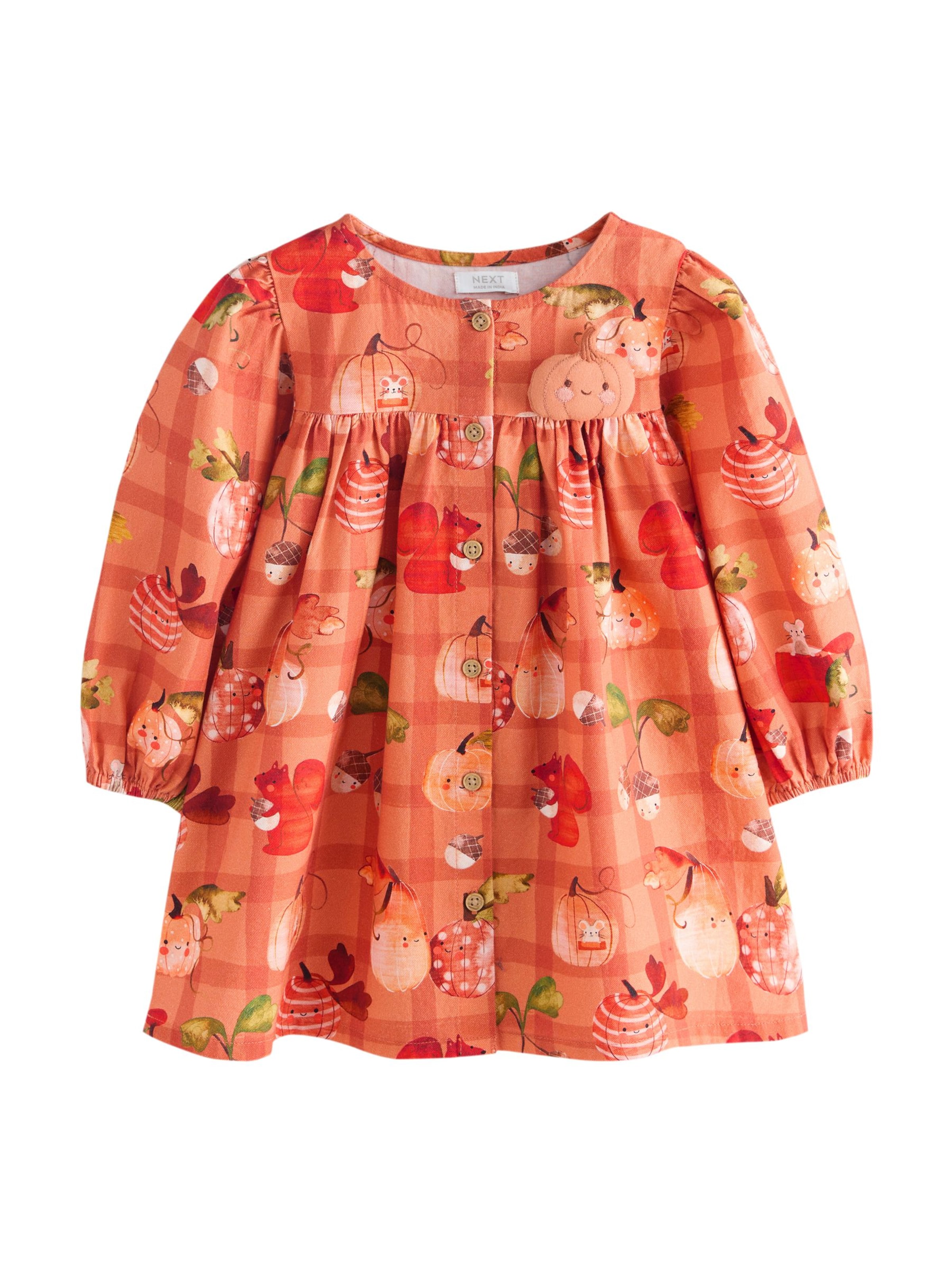 Next - Vestido en naranja: frente