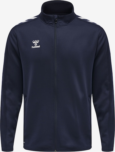 Sportinis džemperis iš Hummel, spalva – nakties mėlyna / balta, Prekių apžvalga