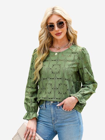 Cupshe Blouse in Green: front