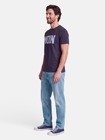 salzhaut Shirt 'Diek - Moin' in Blue: side