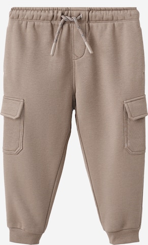 MANGO KIDS Tapered Housut värissä ruskea: etupuoli