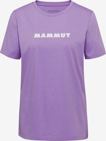 MAMMUT Shirt ‘Core Logo’ in Lila: Vorderseite