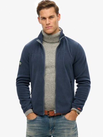 Superdry Fleece jacket in Blue