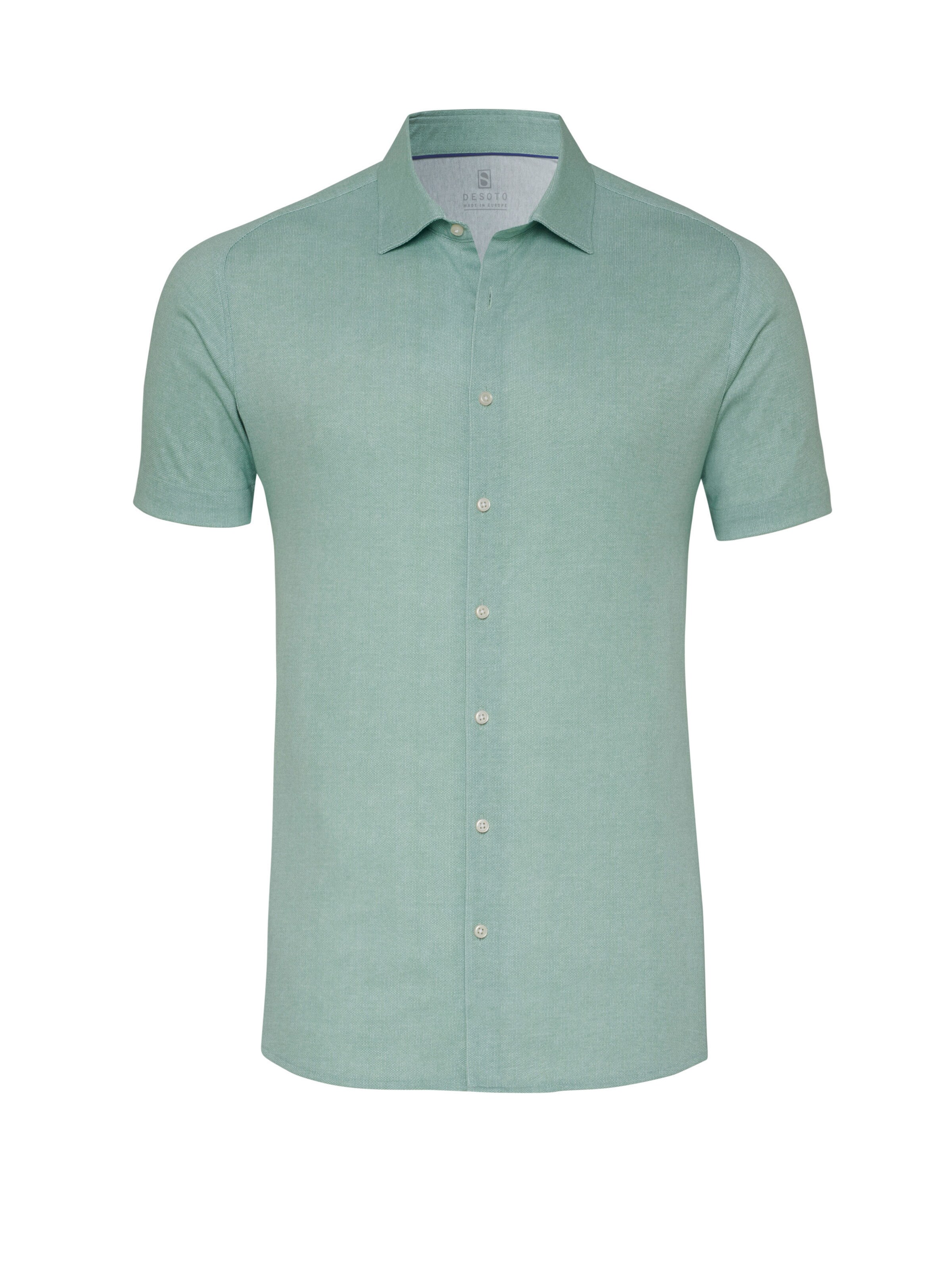 DESOTO Slim fit Button Up Shirt in Green: front