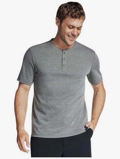SKECHERS Shirt 'Skechers Off Duty Short Sleeve Henley'‌‌‌‌‌‌ in M in anthrazit, Produktansicht