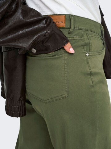 ONLY Carmakoma Wide leg Broek 'MADISON ' in Groen