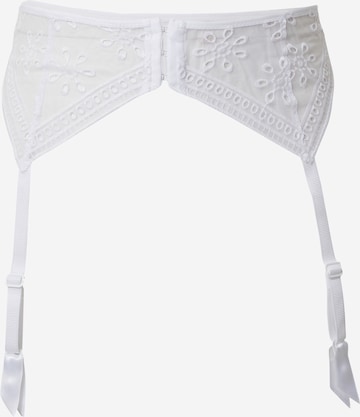 PASSIONATA Garter Belt in White: front