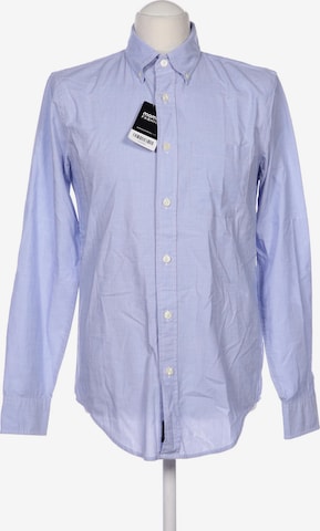 Abercrombie & Fitch Button Up Shirt in S in Blue: front