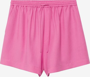 MANGO Loose fit Pants 'LIM' in Pink: front