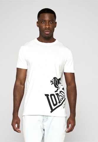 LONSDALE T-shirt 'Dereham' i vit: framsida
