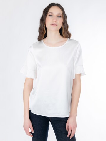 Influencer Μπλούζα σε λευκό: μπροστά