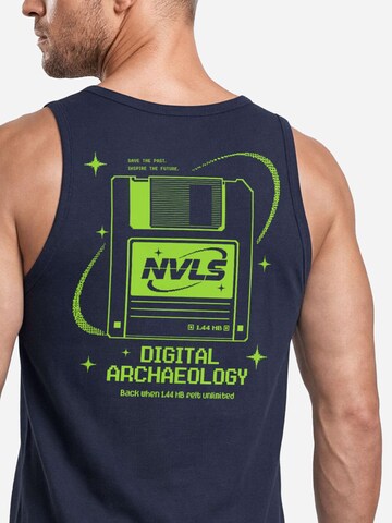 Neverless Shirt 'Digital Archaeology' in Blue