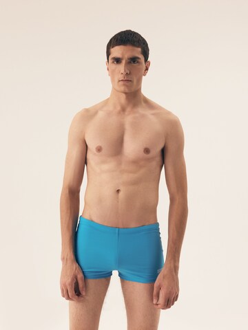 Henderson Swimming shorts 'Leichte Badeboxer aus elastischem Polyamid Mix mit Innenslip Rock' in Blue