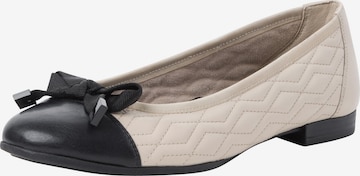 TAMARIS Ballerina in Beige: voorkant