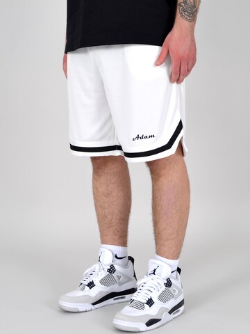 Adam Loosefit Sporthose 'Sweatshorts Basketball Shorts'‌‌‌‌‌‌‌‌‌ in Weiß