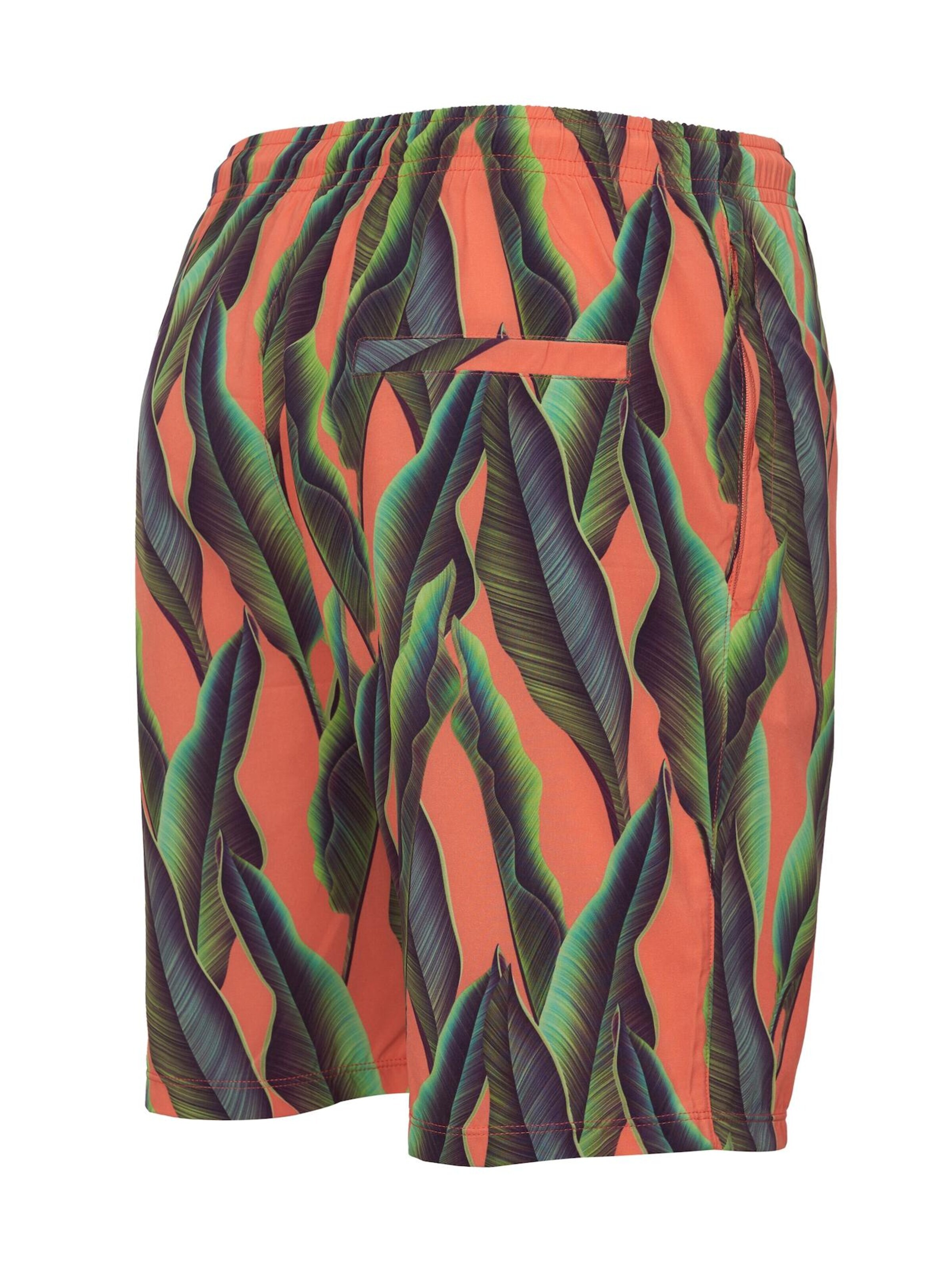 La V Zwemshorts in Oranje