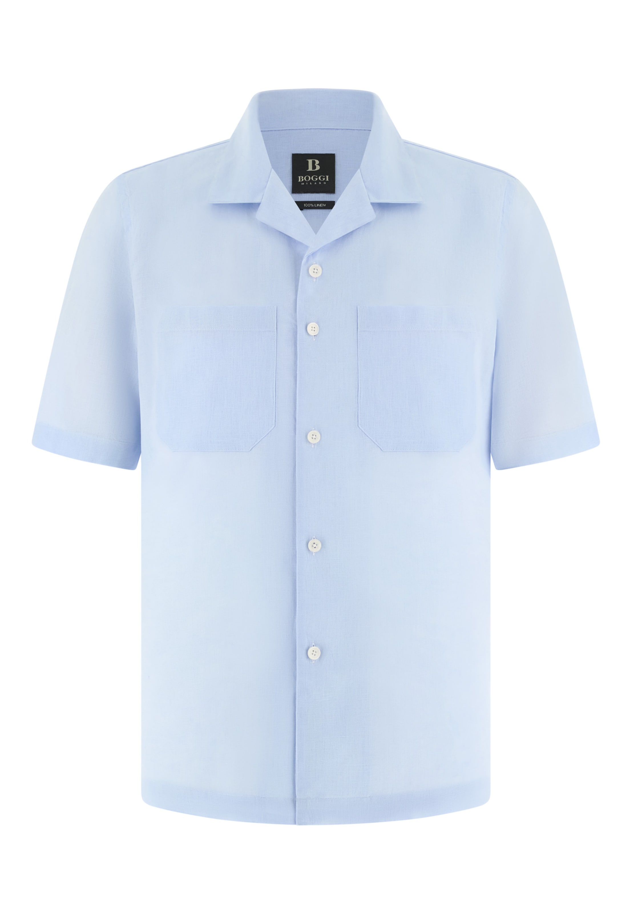 Boggi Milano Regular fit Button Up Shirt in Blue: front