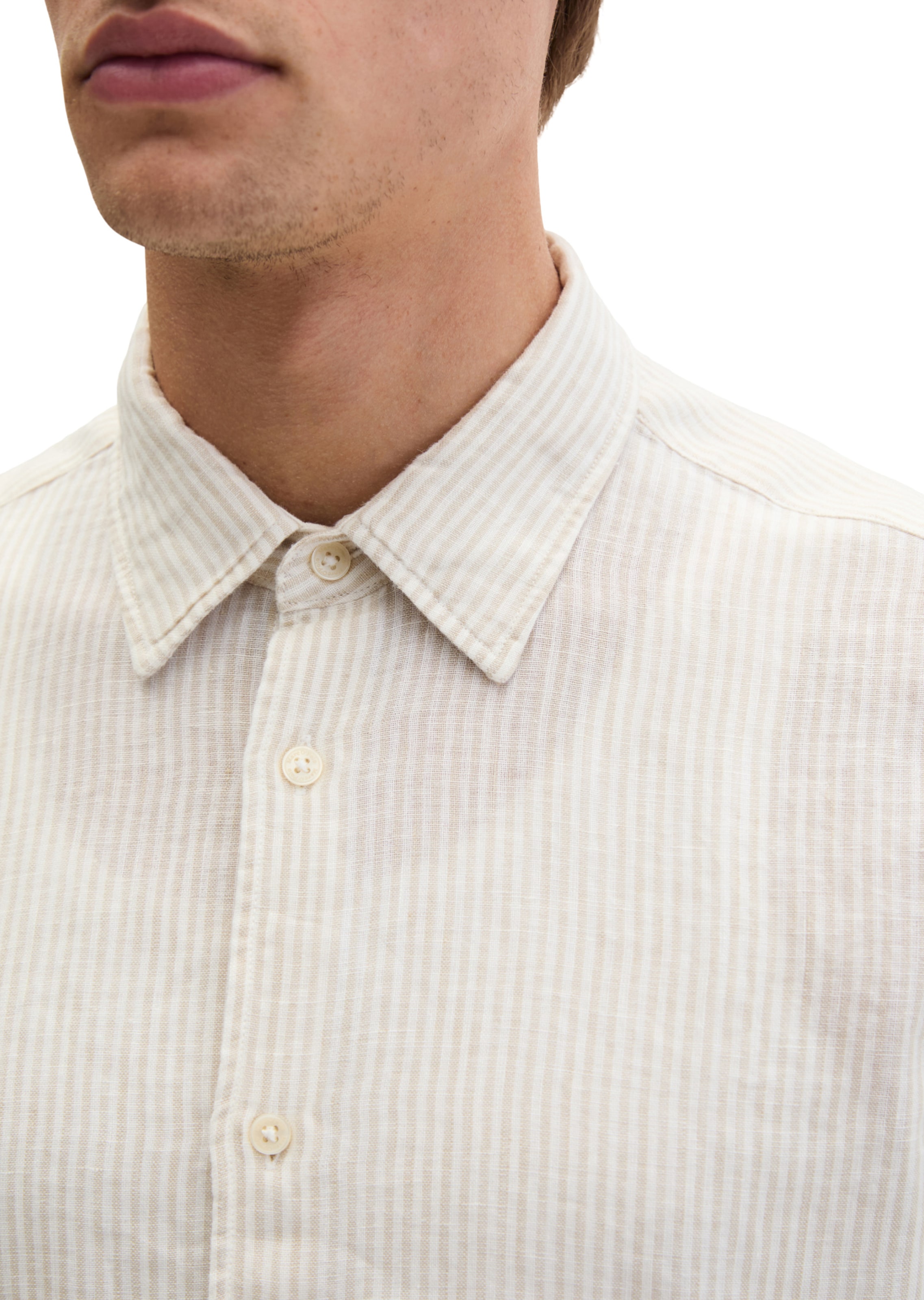 Marc O'Polo Regular fit Button Up Shirt in Brown