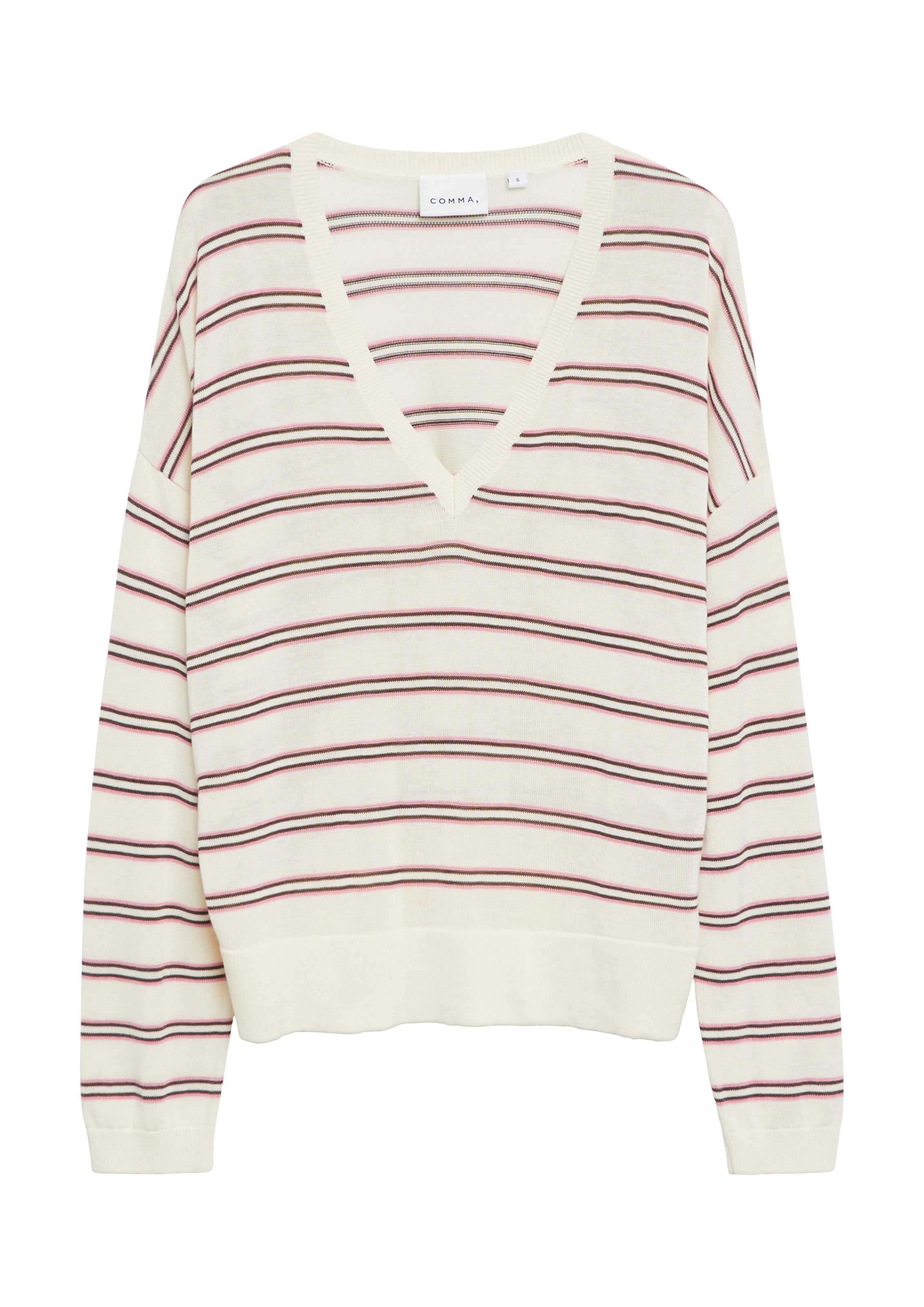 COMMA Pull-over en crème, Vue avec produit