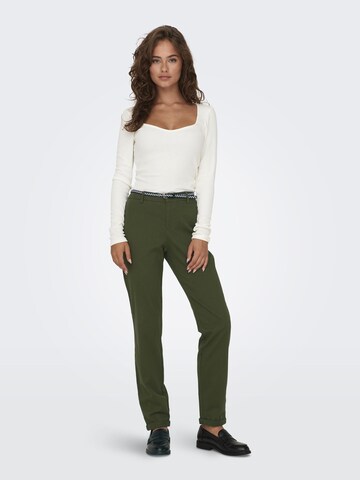 ONLY Slim fit Chino Pants 'Biana-Maree' in Green