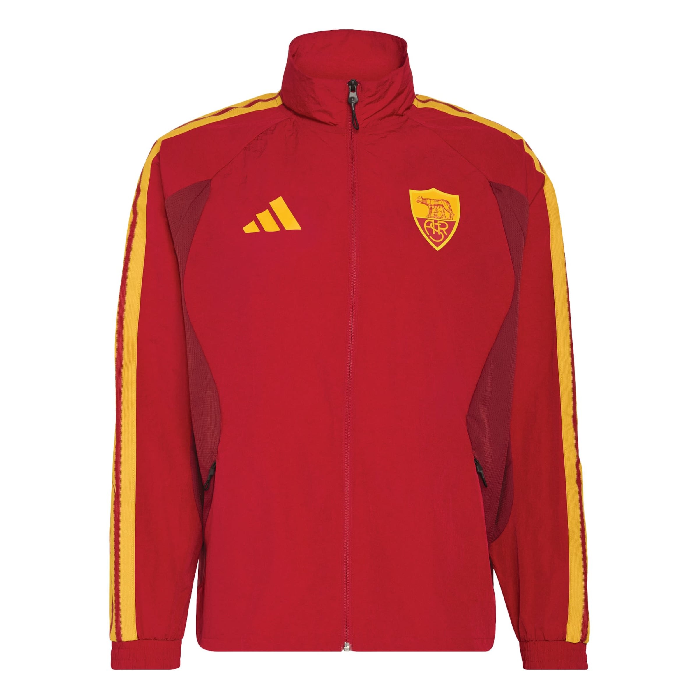 ADIDAS PERFORMANCE - Chaqueta de chándal 'AS Rom Anthem' en rojo