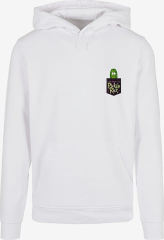 F4NT4STIC Sweatshirt 'Rick and Morty Pickle Rick' in White: front