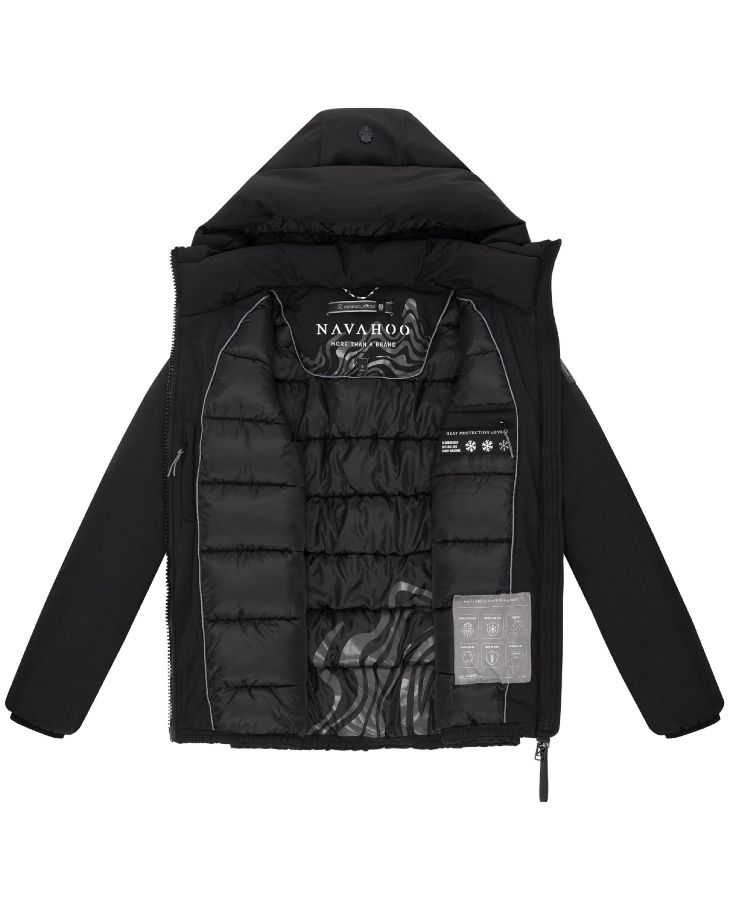 NAVAHOO Vinterjakke 'Blütenlicht 14' i sort