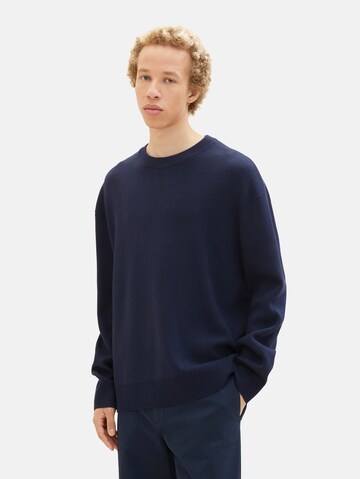 TOM TAILOR DENIM Pullover i blå