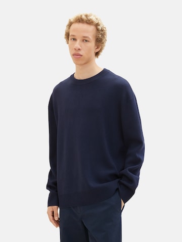 TOM TAILOR DENIM Sweater in Blue