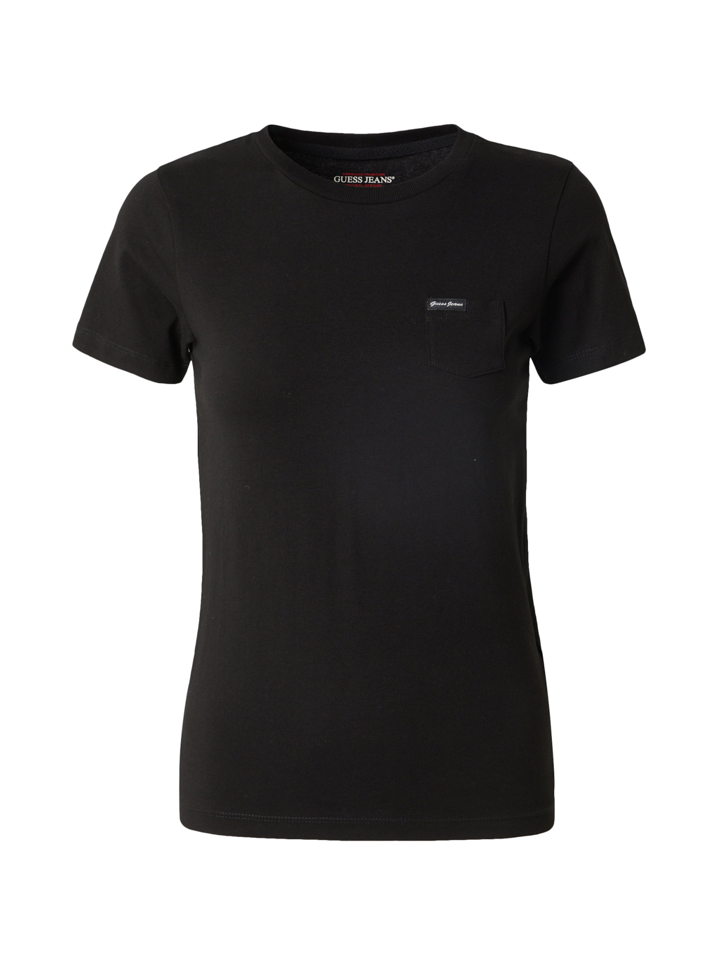 GUESS JEANS Футболка в Черный: спереди