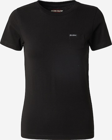GUESS JEANS T-Shirt in Schwarz: Vorderseite