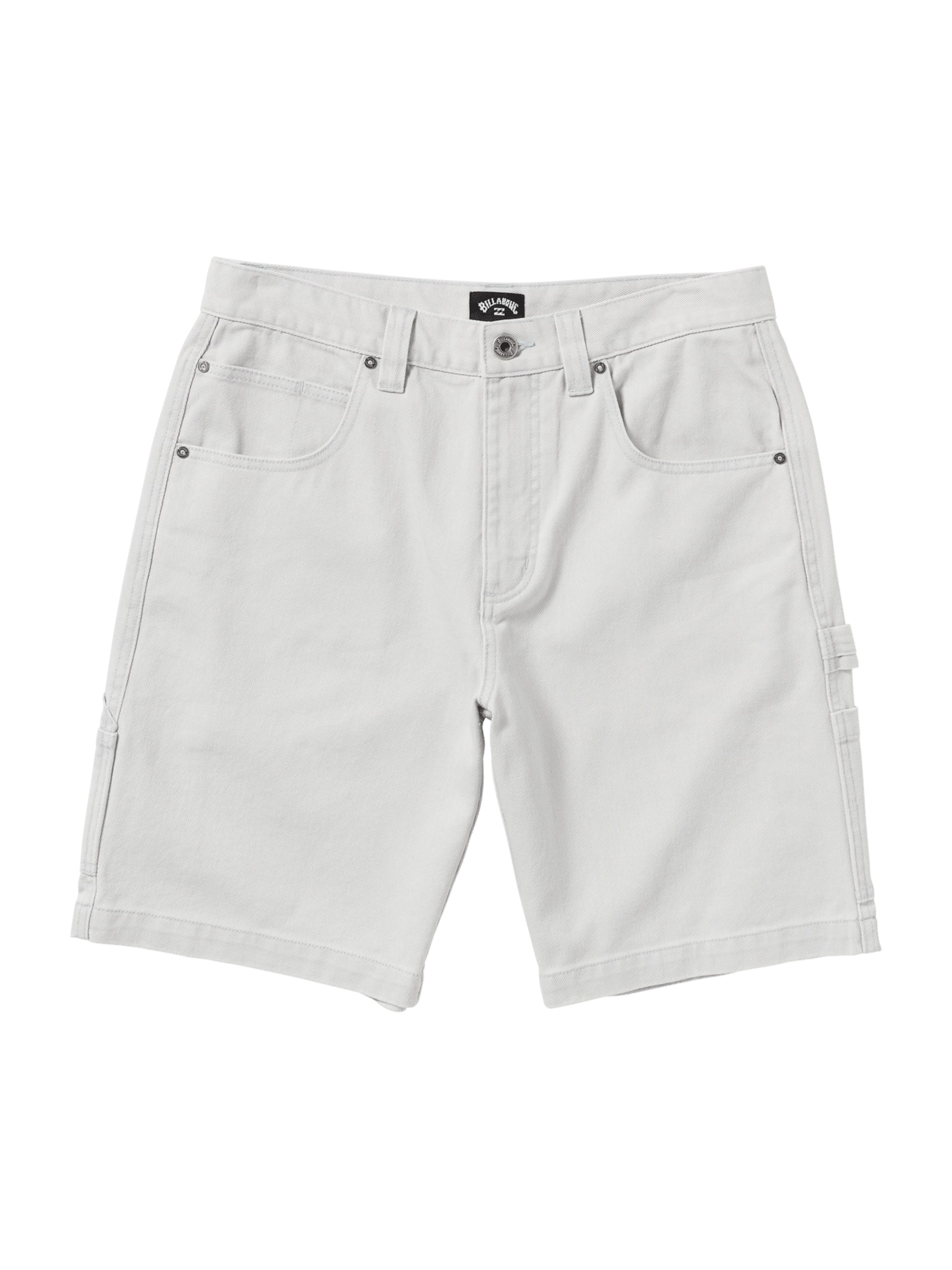 BILLABONG Loosefit Jeansshorts 'Workwear' in Weiß: Vorderseite