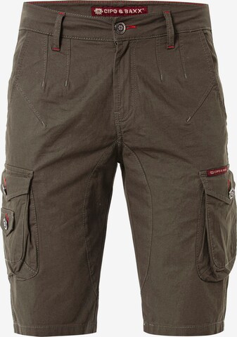 CIPO & BAXX Pants in Brown: front