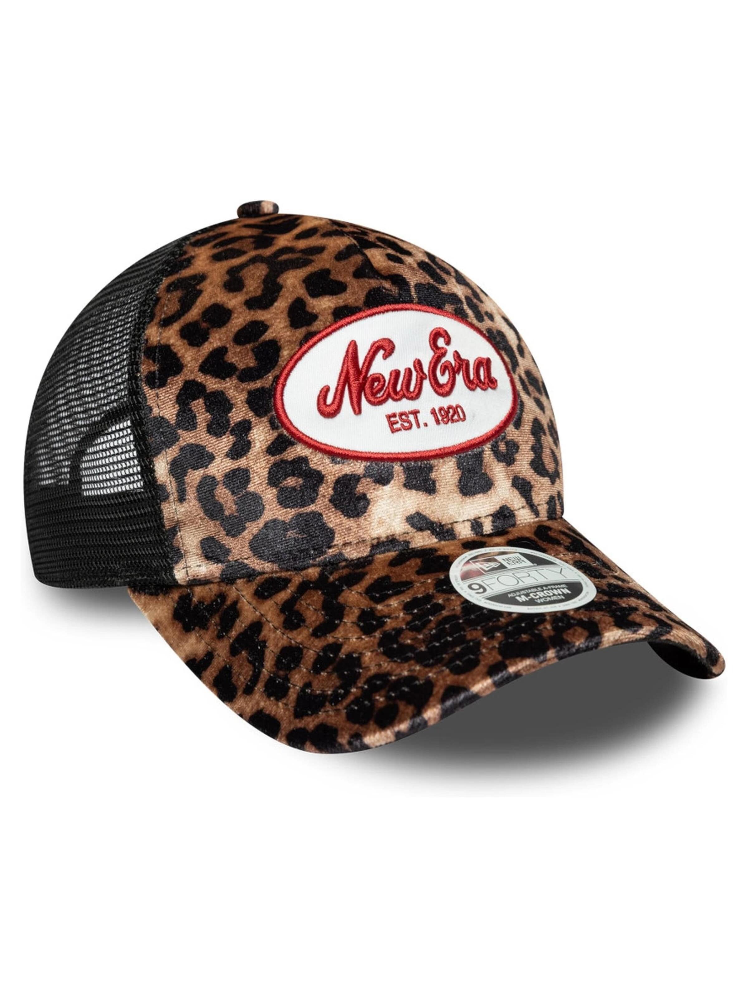 Casquette 'Gorra new era marron wmns leopard mc af trucker' NEW ERA en marron