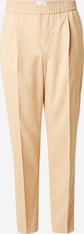 smėlio TOPMAN Siaurėjantis Klostuotos kelnės: priekis